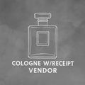 Co1ogne vendor with rece1pt
